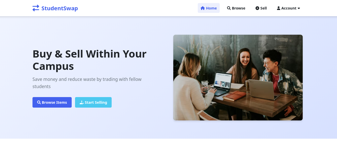 Online Second Hand Marketplace for students